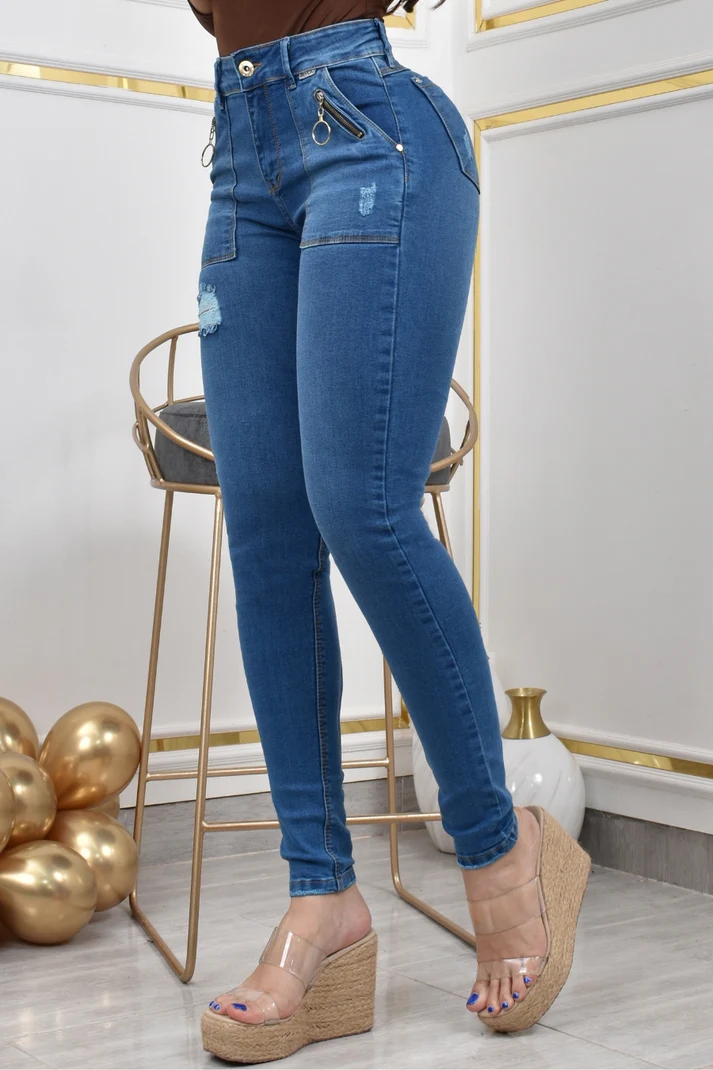 JEANS SKINNY MOLDEADOR 40486