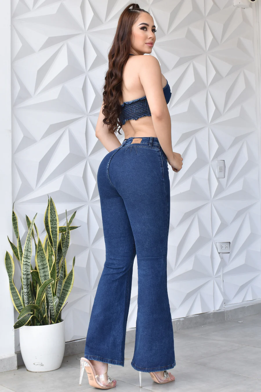 JEANS BOTA CAMPANA PUSH UP 40909