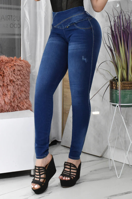 JEANS LEVANTA  COLA CONTROL ABDOMEN 40673