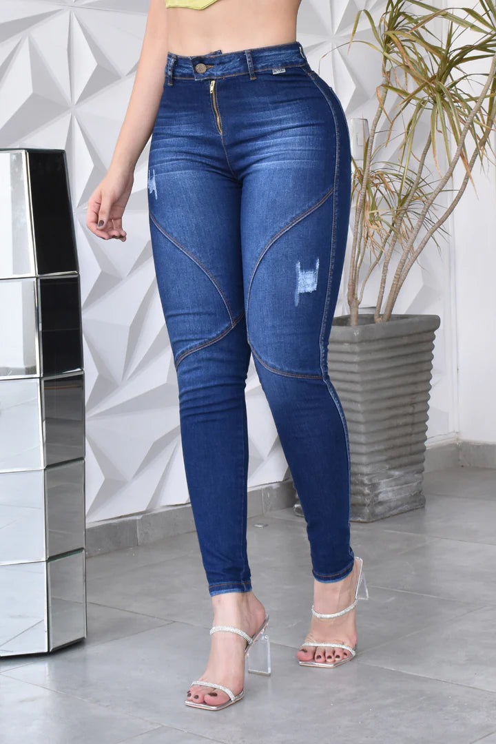 JEAN SKINNY LEVANTA COLA 40442