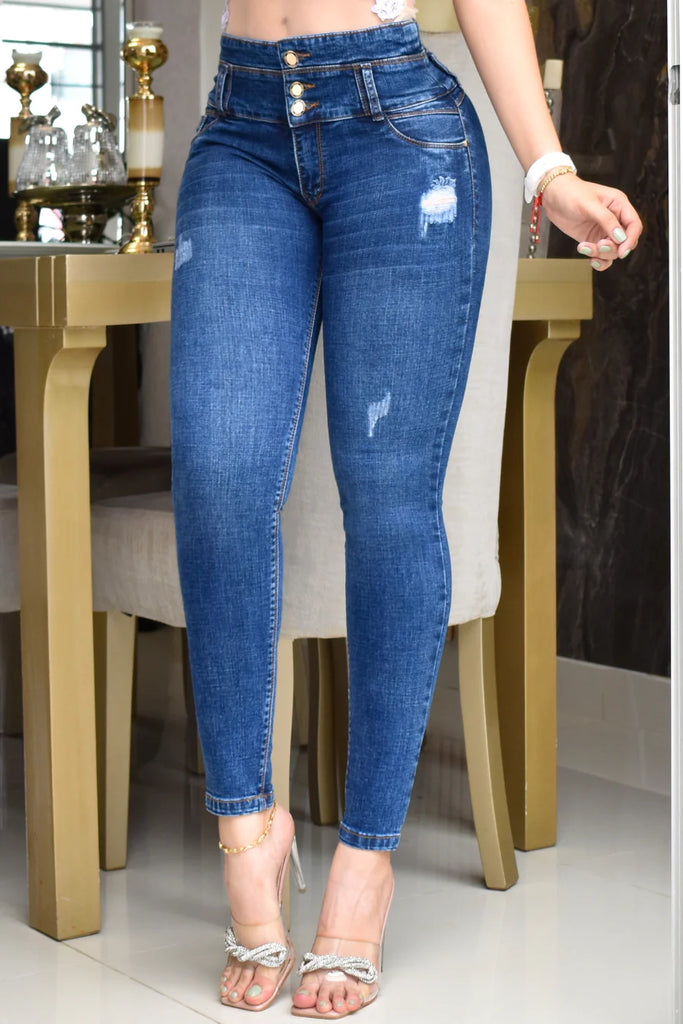 Jeans Skinny Control Abdomen Levanta Cola – Modas Colombia Sitio Oficial