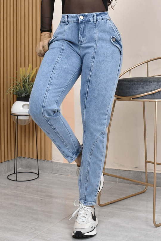 JEANS MOMFITS MOLDEADOR 40717