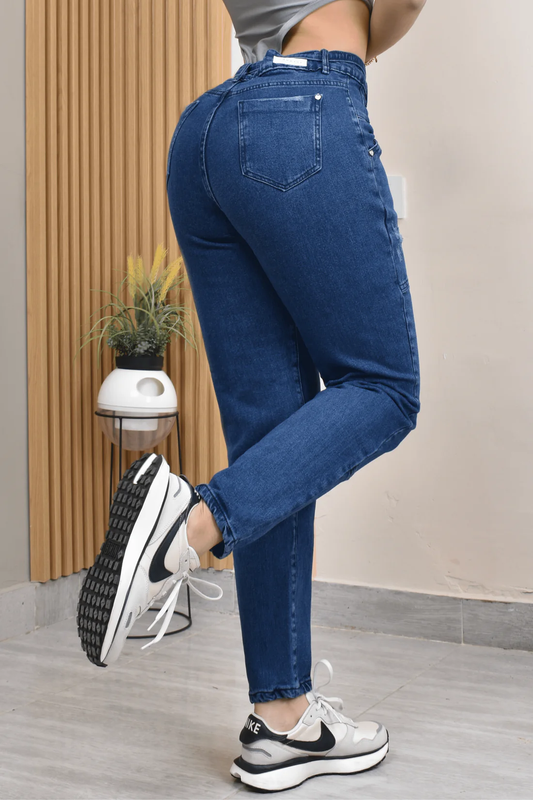 JEANS MOMFITS MOLDEADOR 40714