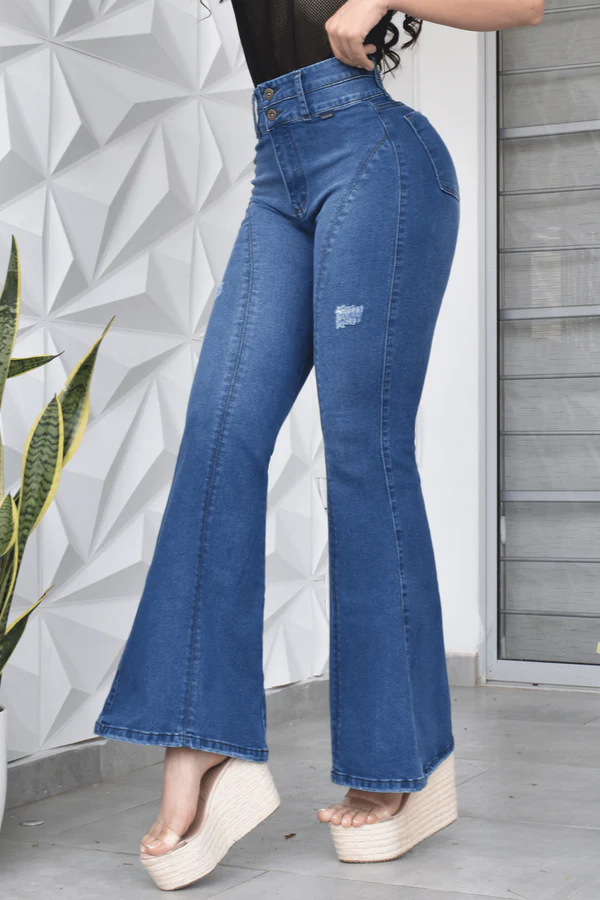 JEANS BOTA CAMPANA PUSH UP 40945